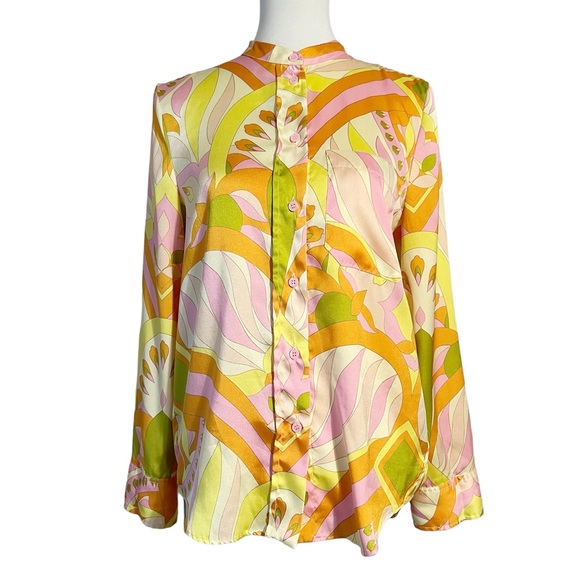 Zara Women's Printed Long Sleeve Shirts Multicolored Size Small - Picture 3 of 11